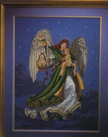egypt cotton lovely counted cross stitch kit angel of dreams dream baby lantern at starry night dim 00269