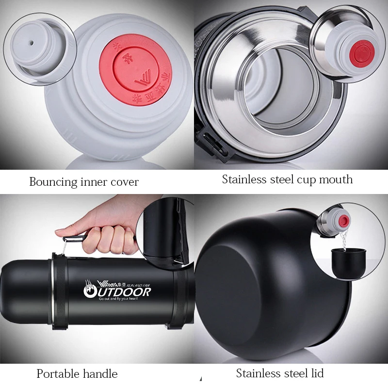 Термос из нержавеющей стали 1000 мл|Спортивные бутылки| |