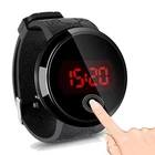 Часы мужские электронные с сенсорным экраном, с силиконовым ремешком