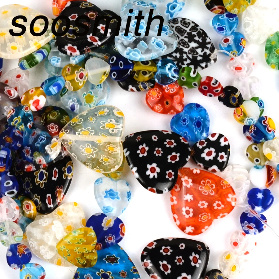 Зеркальные стеклянные бусины лампворк каменные для изготовления ювелирных