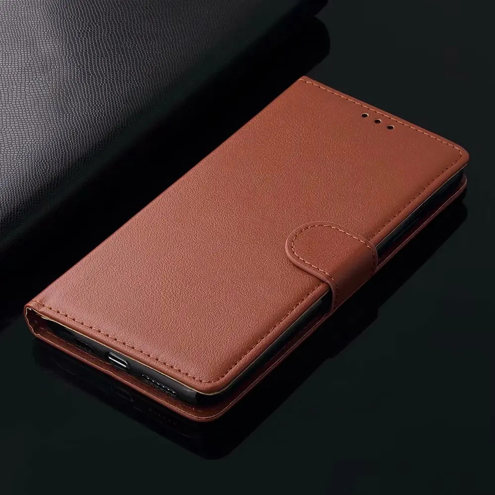 brown Чехол для iPhone 5, 5S, 6, 6 S, 7, 8, 11 Pro Plus, X, XR, XS MAX, Магнитный кожаный флип-кошелек, чехол, сумка для мобильного телефона - Цвет: brown