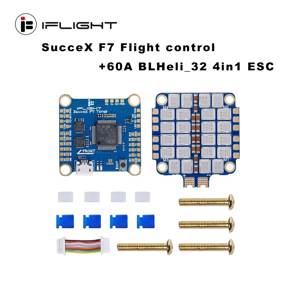 Контроллер iFlight sucex F7 TwinG FC с sucex 60A V2 Plus 2-6s BLHeli_32 Dshot1200 4в1 ESC Flytower для гоночного дрона FPV