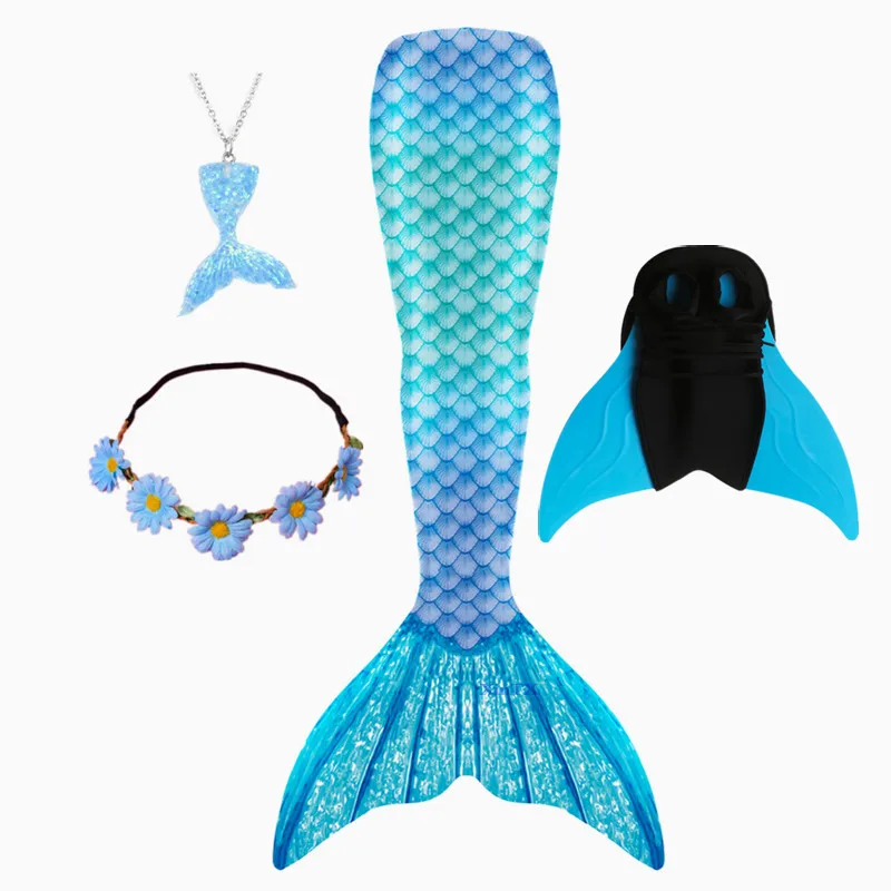 Купальный костюм-моноласт для девочек косплея Хэллоуина хвосты маленькой