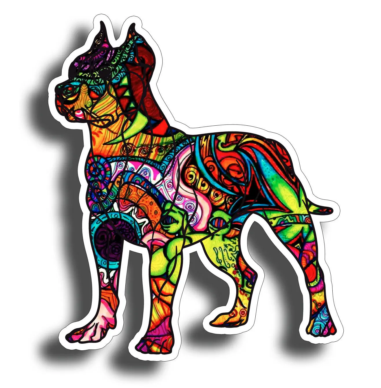 

Personalized Graffiti Pitbull Car Stickers Dog Cup Laptop Car Vehicle Window Car Body Pit Bull Car Stickers Waterproof Vinyl
