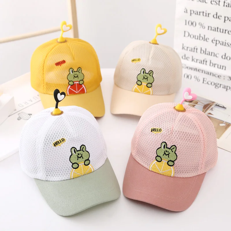 Бейсболки Foux для детей детская летняя сетчатая дышащая мультяшная лягушка с