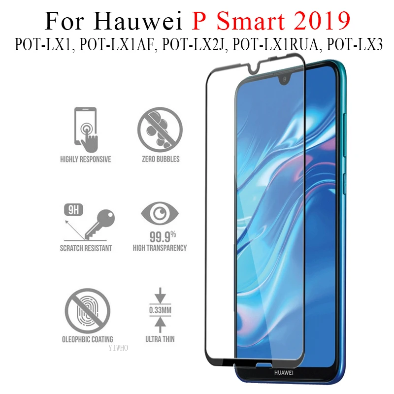 Защитная пленка для экрана из закаленного стекла Huawei P Smart 2019 защитная с защитой