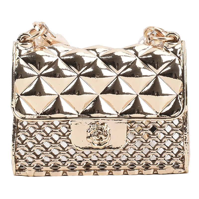 

Super Mini Metal Crossbody Bags for Women 2021 Summer and Fall New Fashion Luxury Trendy Beading Female Chain Shoulder Handbags