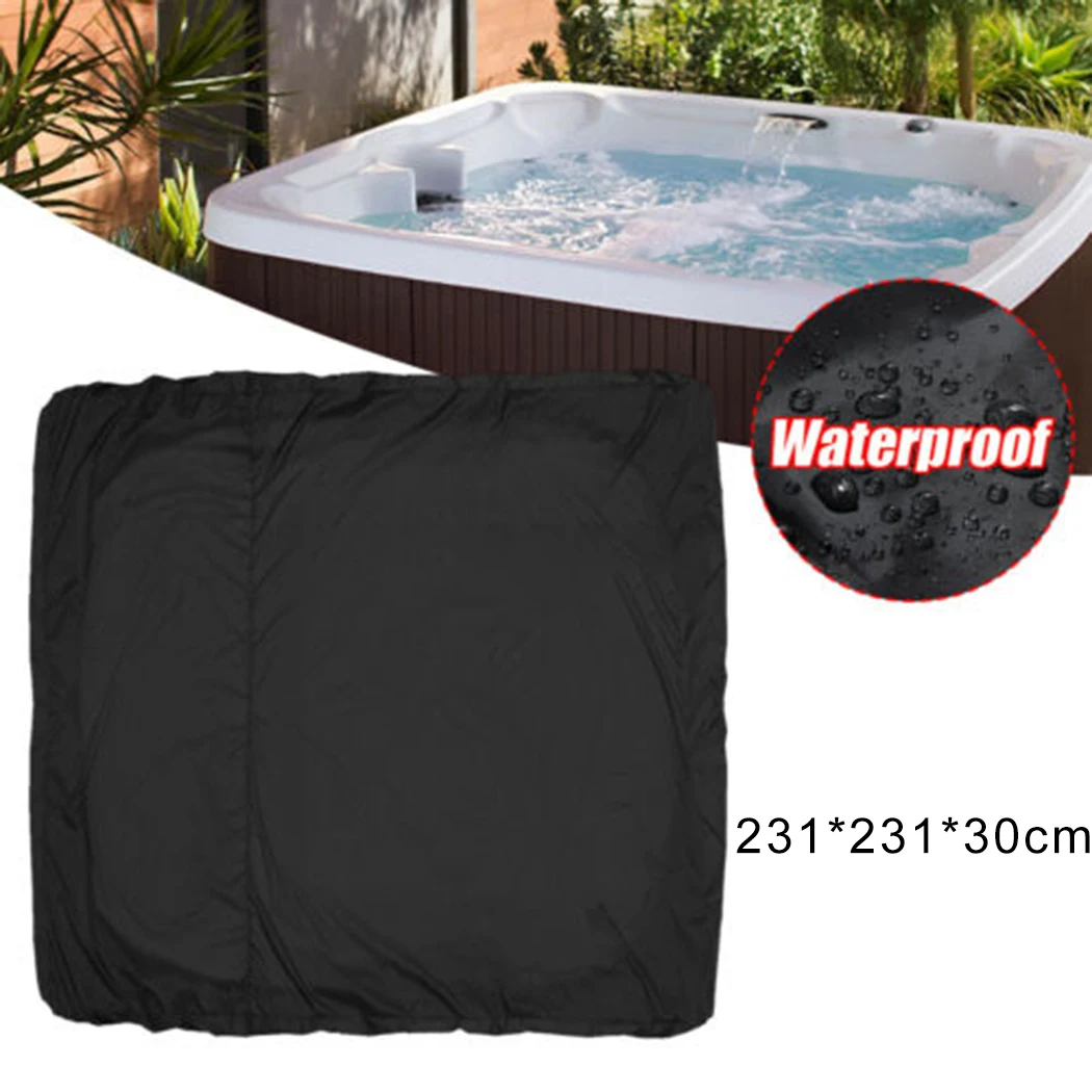 

1 X Hot Tub Cover Spa Dust Cover Cap Waterproof Jacuzzi Hotsprin 218*218*30cm 244*244*30cm Furnitures Anti-UV