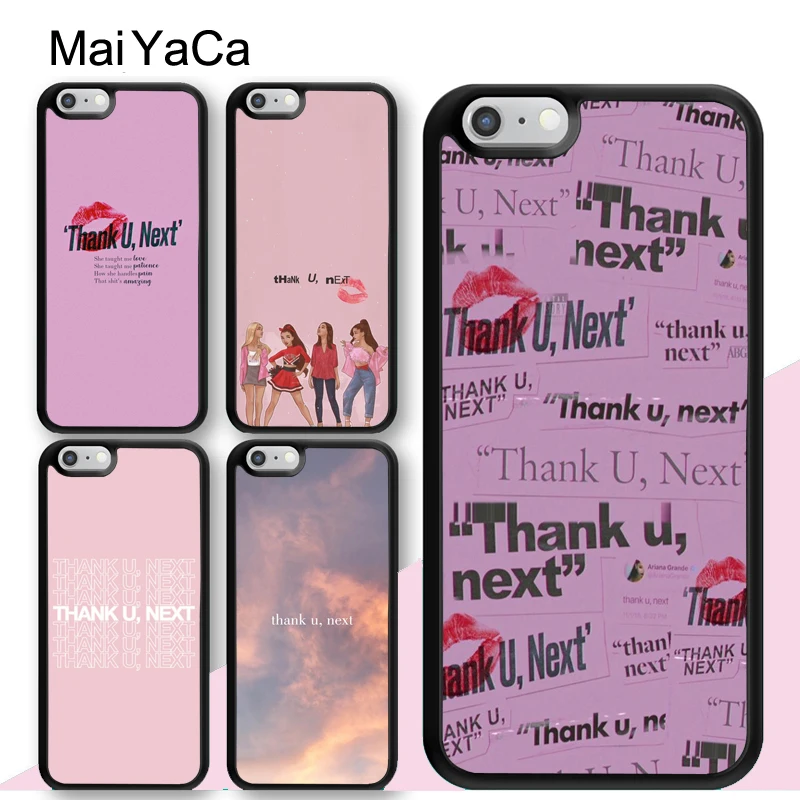 Чехол MaiYaCa Thank U Next Ariana Grande для iPhone 7 8 SE 2020 6S Plus 5S X XR XS Max 12 mini 11 Pro Max|Бамперы| |