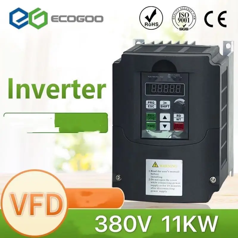 7 .. 5KW-11KW частотно-регулируемым приводом 3 фазы 380V и три Мини-преобразователь