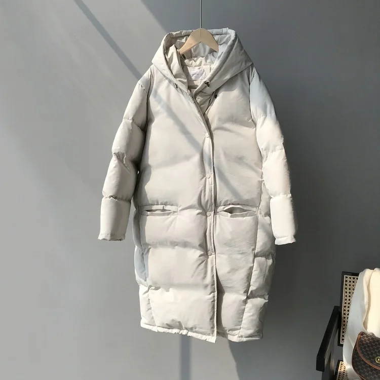 

2020 Thick Winter Hooded Jacket Women Warm Loose Coat Outerwear Female Casaco Feminino Parkas