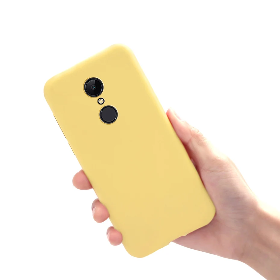 Силиконовый чехол для Xiaomi Redmi 4x 4a 5A 6 6A 7A 8A однотонных ярких оттенков 5 Plus 8 a8 7 S2 GO K20