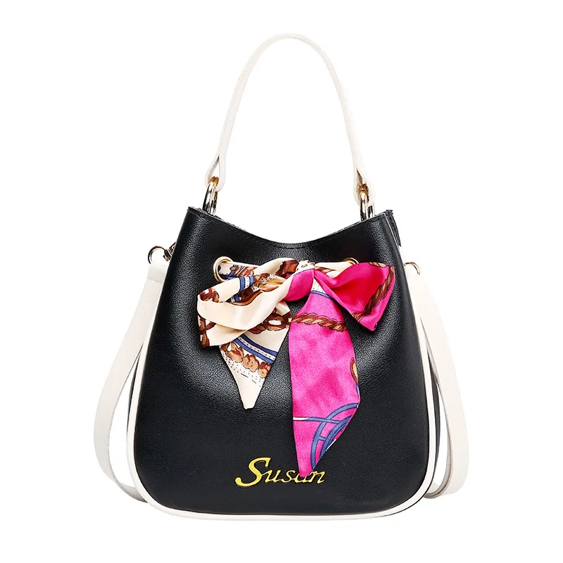Женская сумка 2020 Корейская новая простая через плечо с бантом сумка-мессенджер
