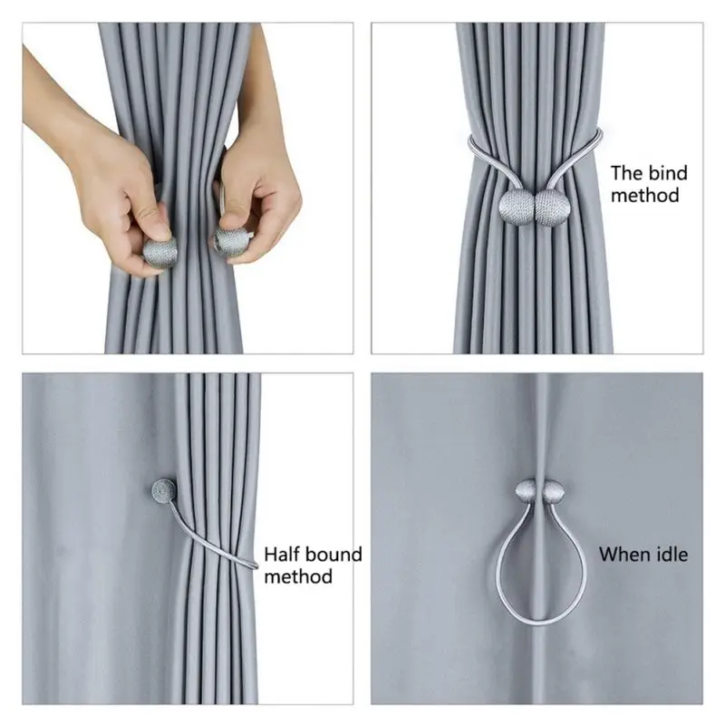 2 упаковки магнитных застежек для штор удобные застежки драпировки