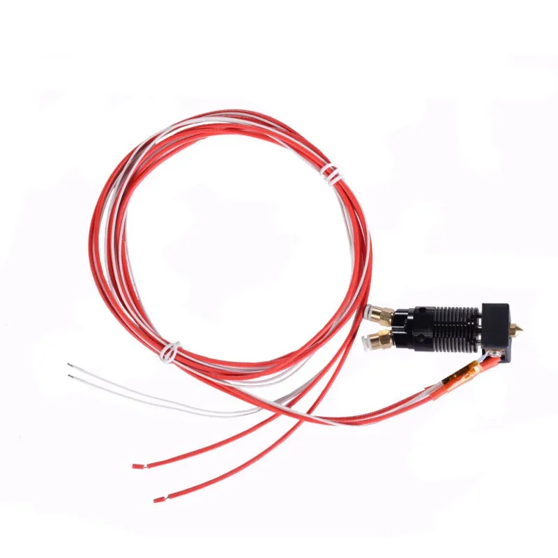 Профессиональный 2 в 1 из двойной цвет металла Hotend экструдер комплект сопла