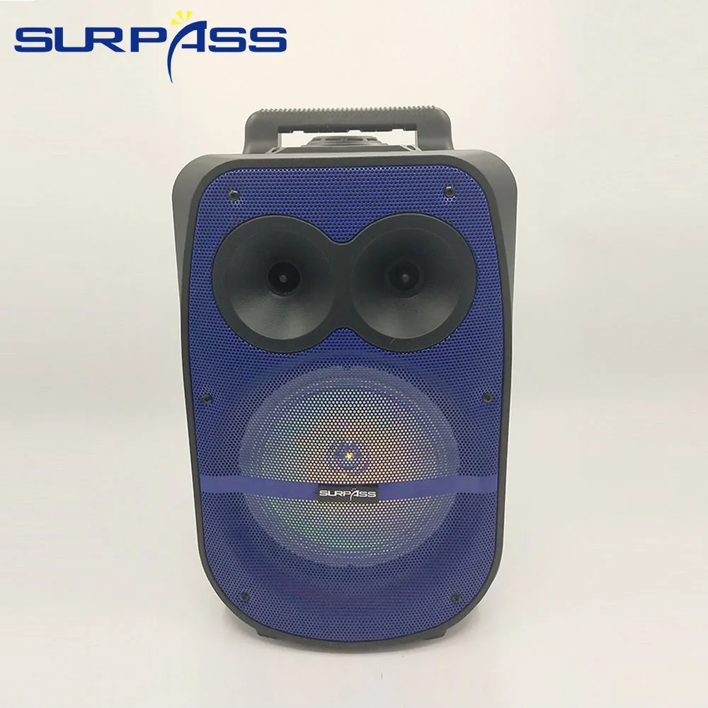 Portable Popular Karaoke BT Trolley Speaker Bass Stereo Subwoofer Outdoor 8 Inch Square Dance Mobile Speaker LED Lantern enlarge
