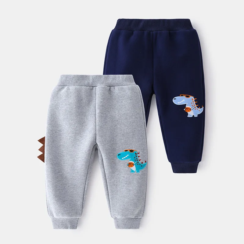 

Children Cotton Dinosaur Embroidery Pants 2-6year Boys Girls Casual PP Pants Kids Sports Warm Trousers Pants
