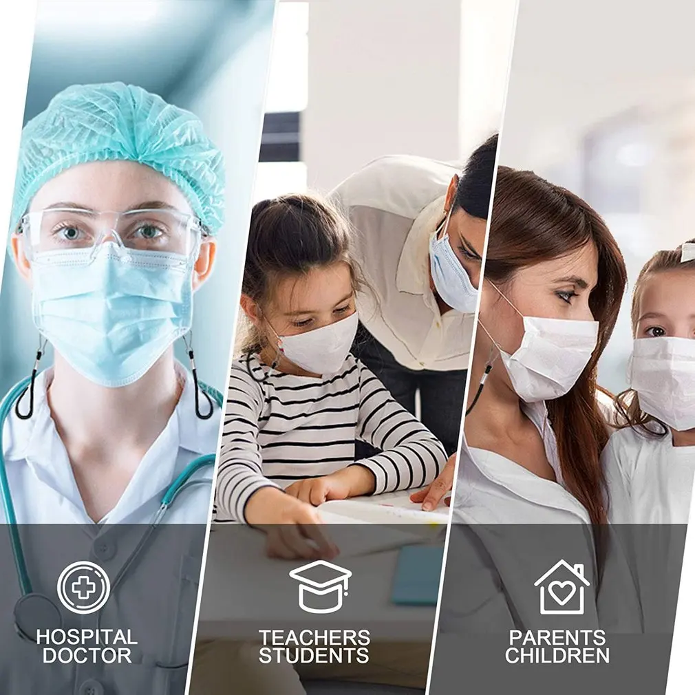 

5 шт., силиконовые ремешки для маски, на шею