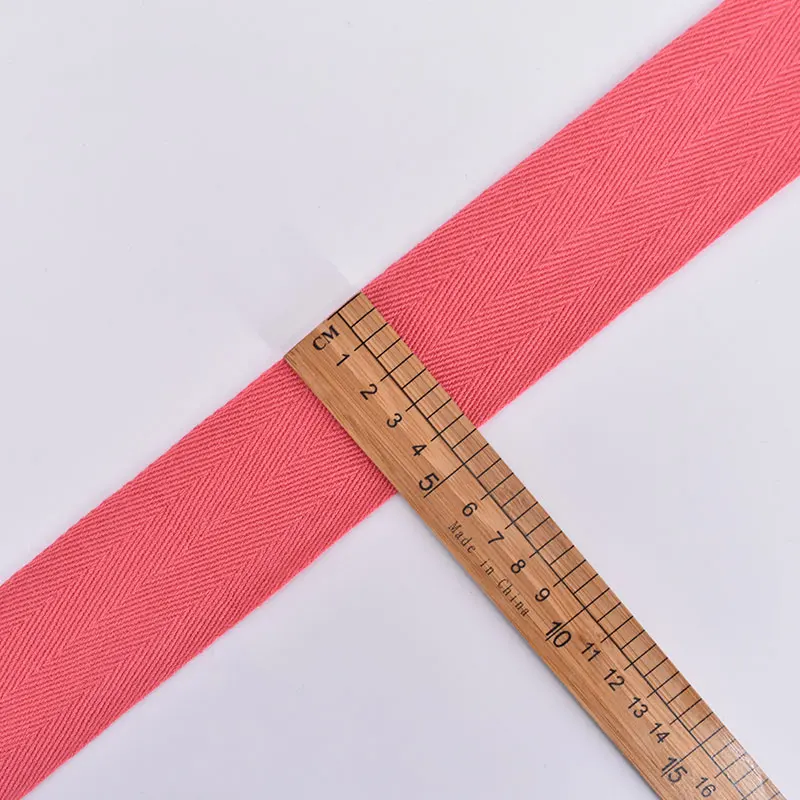 Watermelon red 3 м/лот 4,8 см ремень в елочку тканая хлопковая тесьма ткань швейный ремень для сумок аксессуар для одежды Сделай Сам LX730 - Цвет: Watermelon red