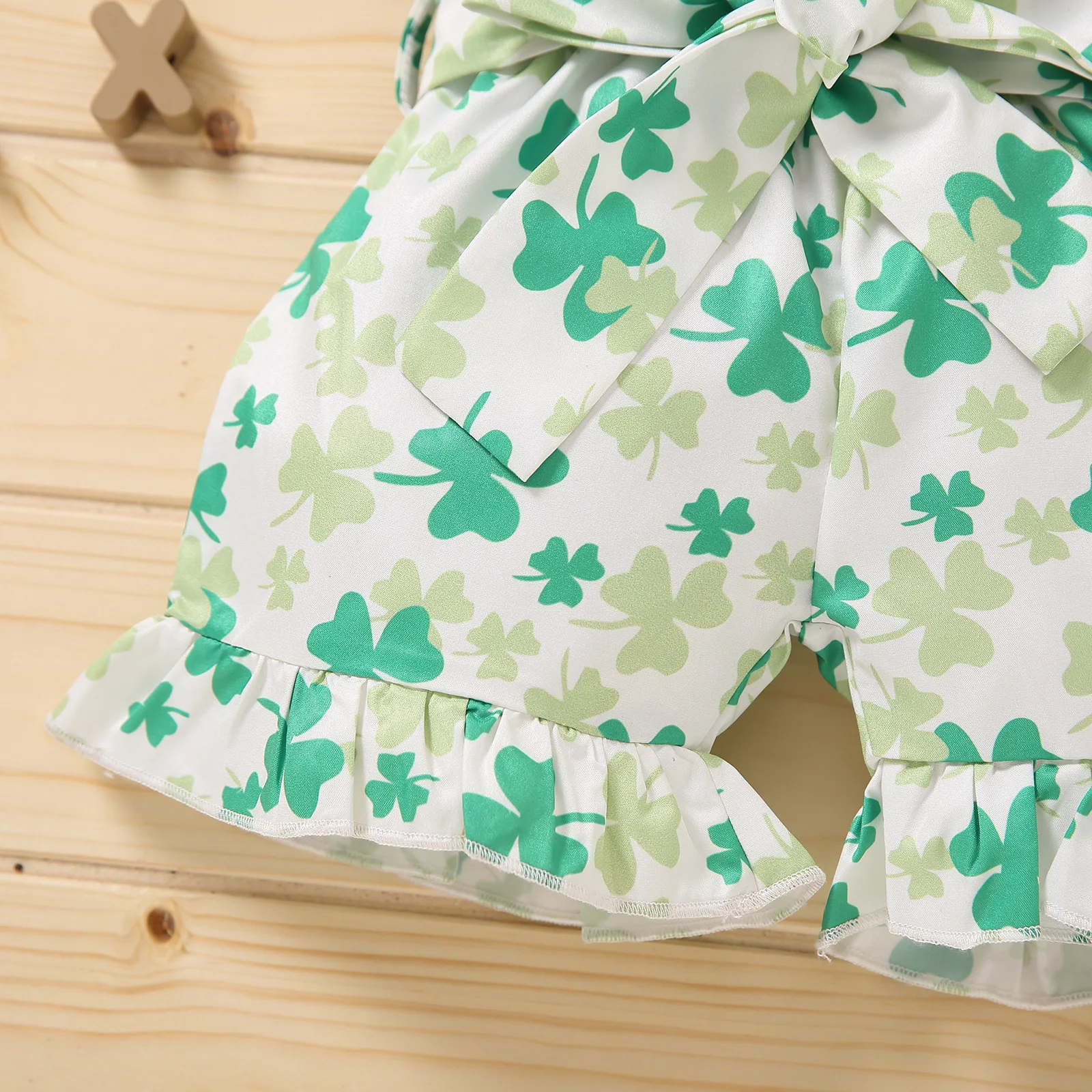 

2021 Summer New Baby Girls Overall Clothes Clover Sling Fashion Jumpsuit For Baby Girl Suits