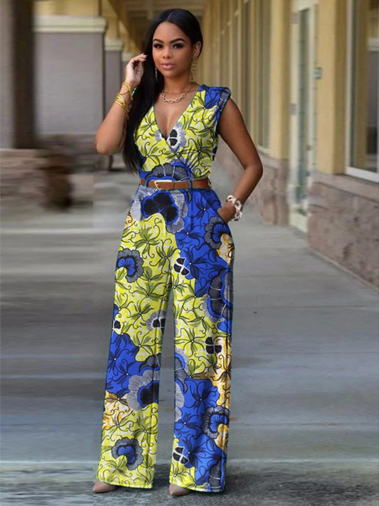 

African Fabric Print Wax Ankara 100% Cotton 6 Yard Kitenge Blue Yellow for Party Dress Head Wrap Clothes YBGSW-255