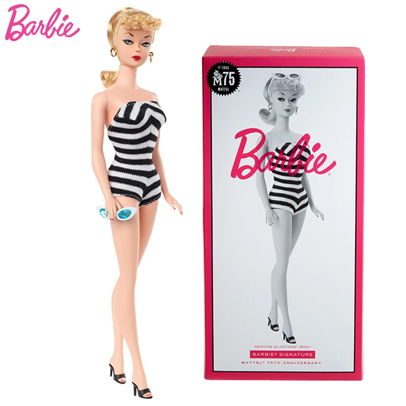 Фирменная Кукла Барби Mattel на 75 ю годовщину оригинальные игрушки для девочек