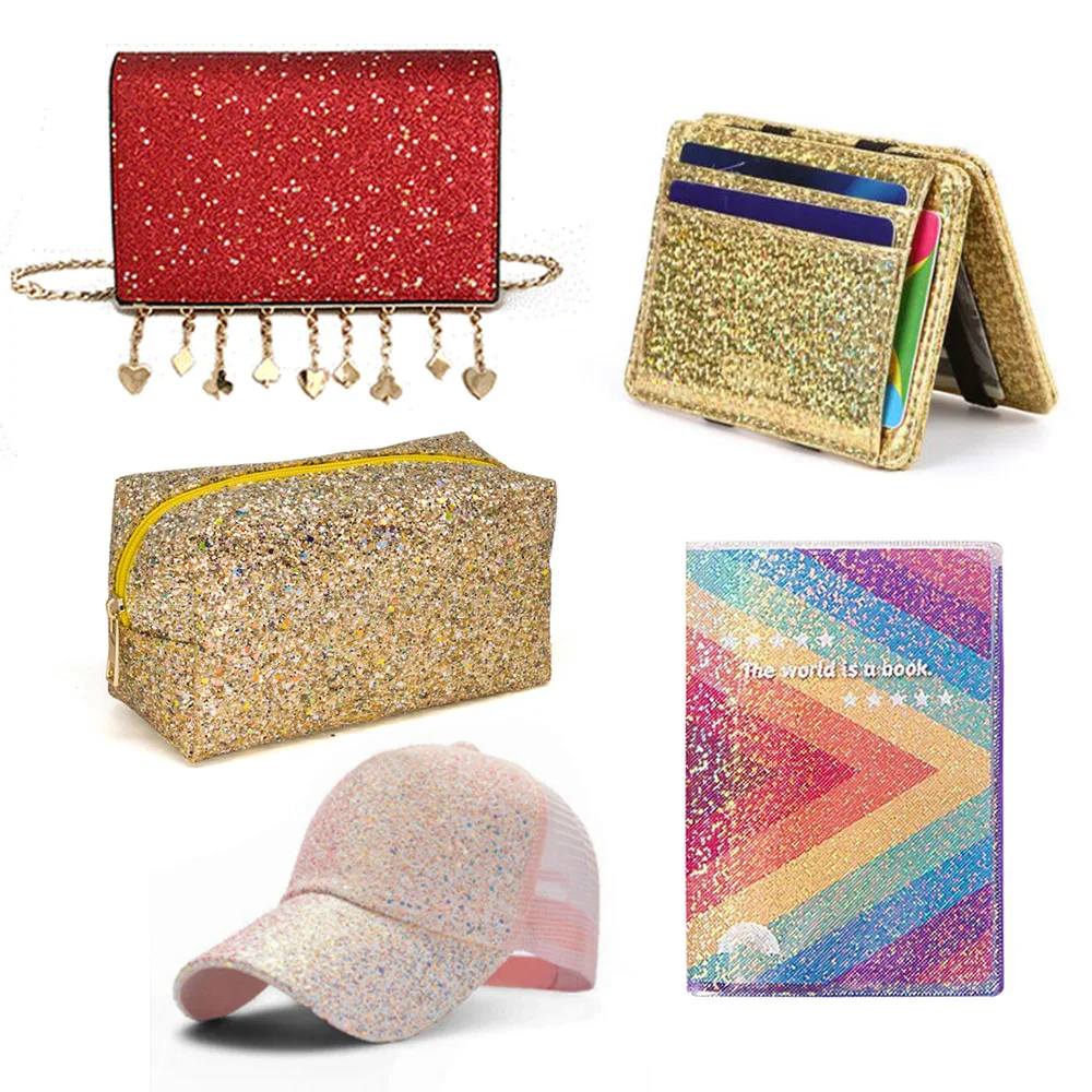 Крупная блестящая синтетическая кожа 20 х30 см Блестящие Блестки Лоскутная