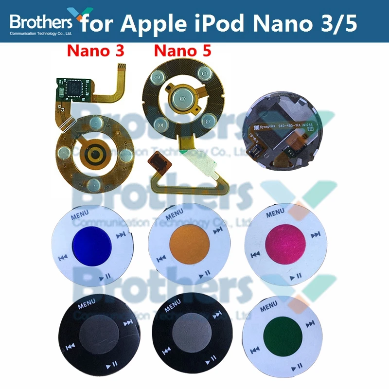 Гибкий кабель для Apple iPod Nano 5 кликов гибкий наушников 3 центральный кнопочный