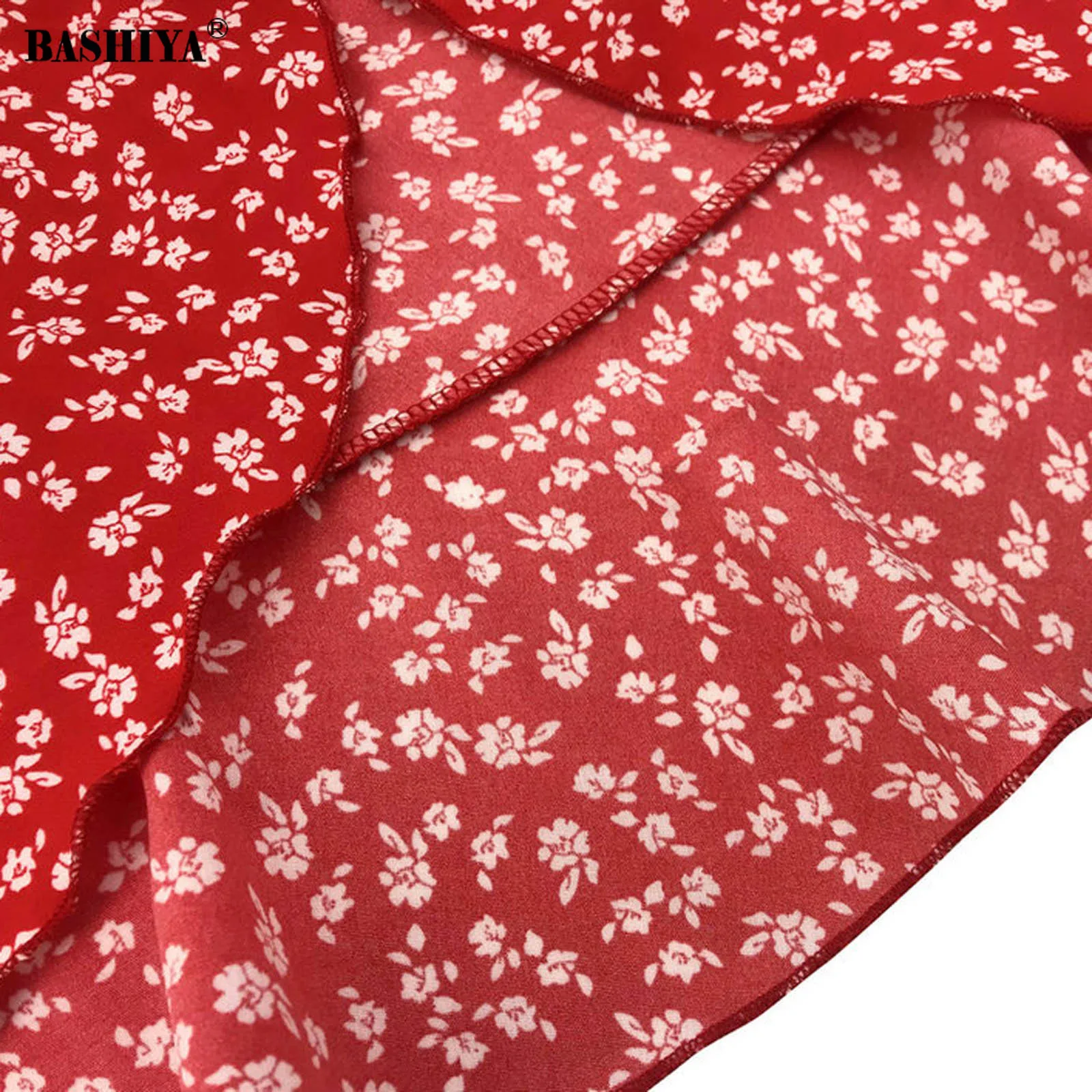 

Chiffon Ruffle Dress Women Summer Bandage Dresses Short Sleeve Floral Printed V-Neck Dress Casual Beach Mini Dresses 2021