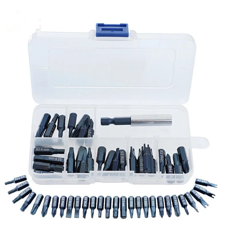 

29pcs магнетический Набор бит с инструментальным ящиком Бит держатель отвертка с наконечниками Phillips, Шестигранник отвертка бит Набор инструм...