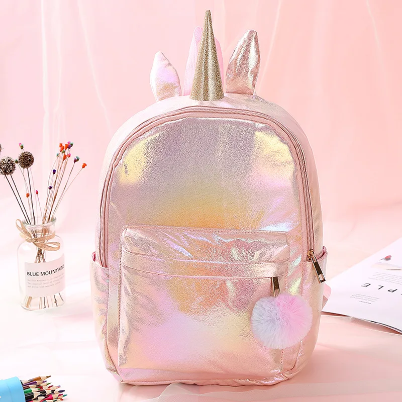 Cartoons School Bags Fashion Unicorn Backpacks Children Schoolbags for Girls Book Bag