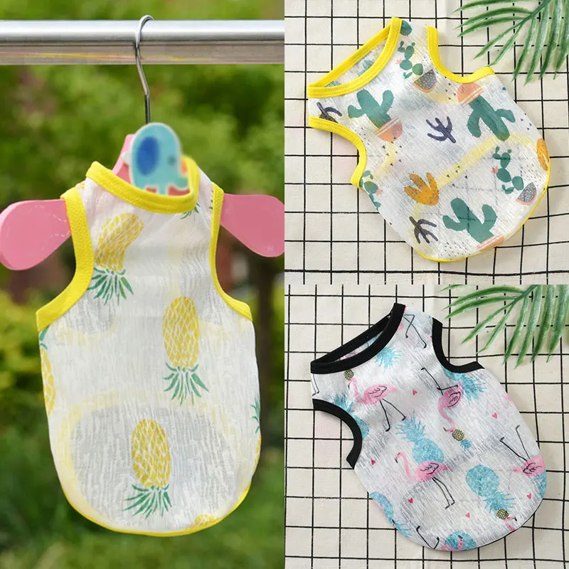 Одежда для домашних животных Солнцезащитная собак летняя легкая дышащая майка с