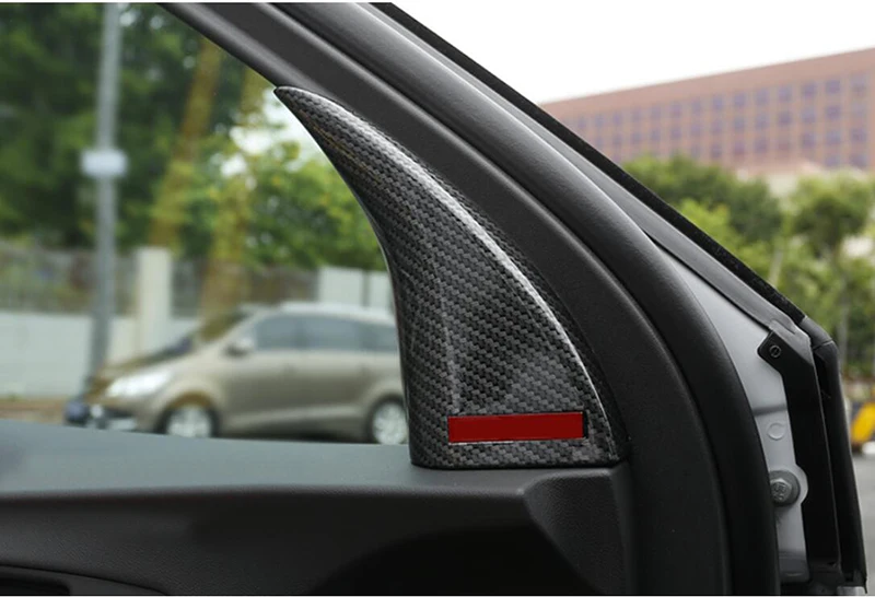 

For Chevrolet Equinox 2017 2018 A pillar trim audio frame Front door triangle sticker cover trim Auto Interior Accessories