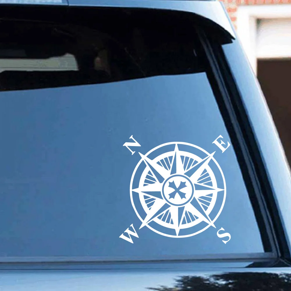 

Beauty Compass Car Wrap Interesting Vinyl Decals Car Sticker Black/Silver Car-Styling