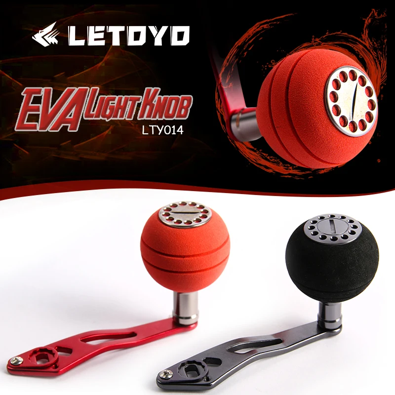 LETOYO DSH003Metal Single Rocker EVA ручка для DAIWA катушка SHIMANO отверстие Размеры 8*5/7*4 мм тонкой