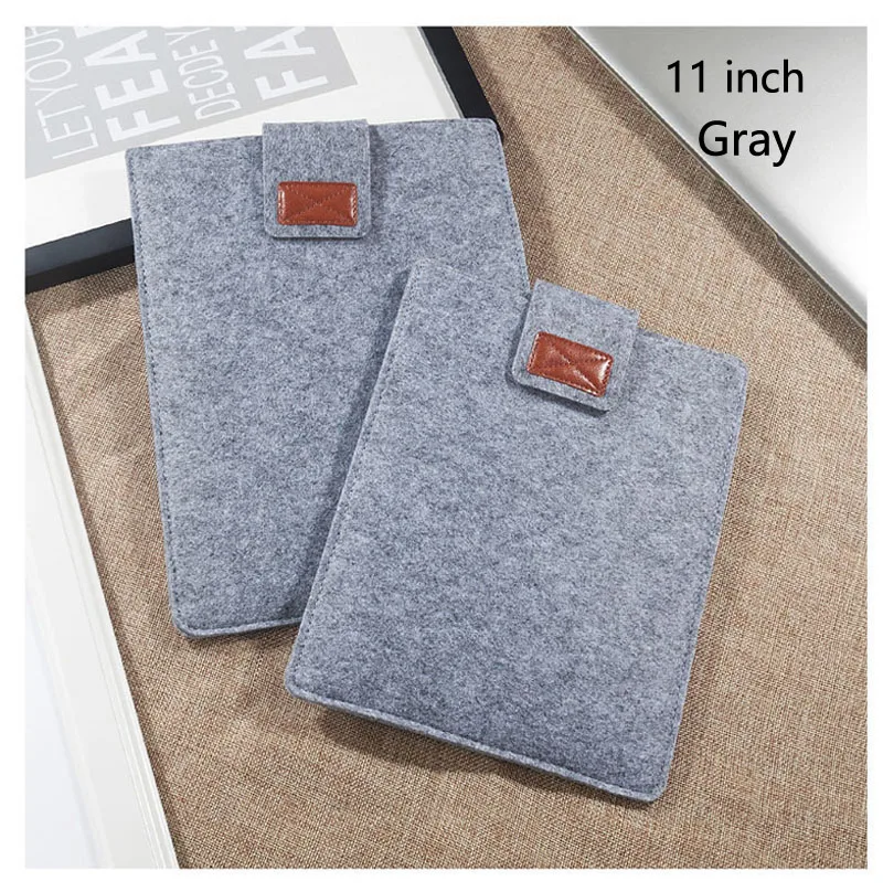 Gray 11 inch Замшевый защитный чехол для планшета, сумка для ноутбука, чехол для электронных книг, чехол-светильник для 9,7, 10,5, 11, 13, 15 дюймов, iPad Pro, Kindle Macbook - Цвет: Gray 11 inch