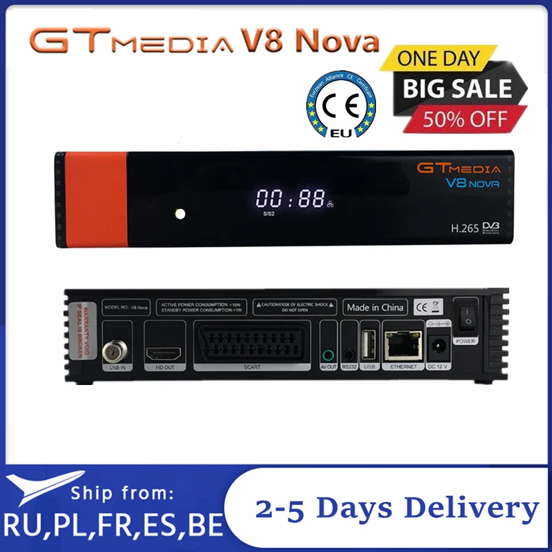 DVB S2 Gtmedia V8X спутниковый ТВ декодер обновленный V8 Nova V9 Super Full HD 1080P H.265 Встроенный Wi Fi
