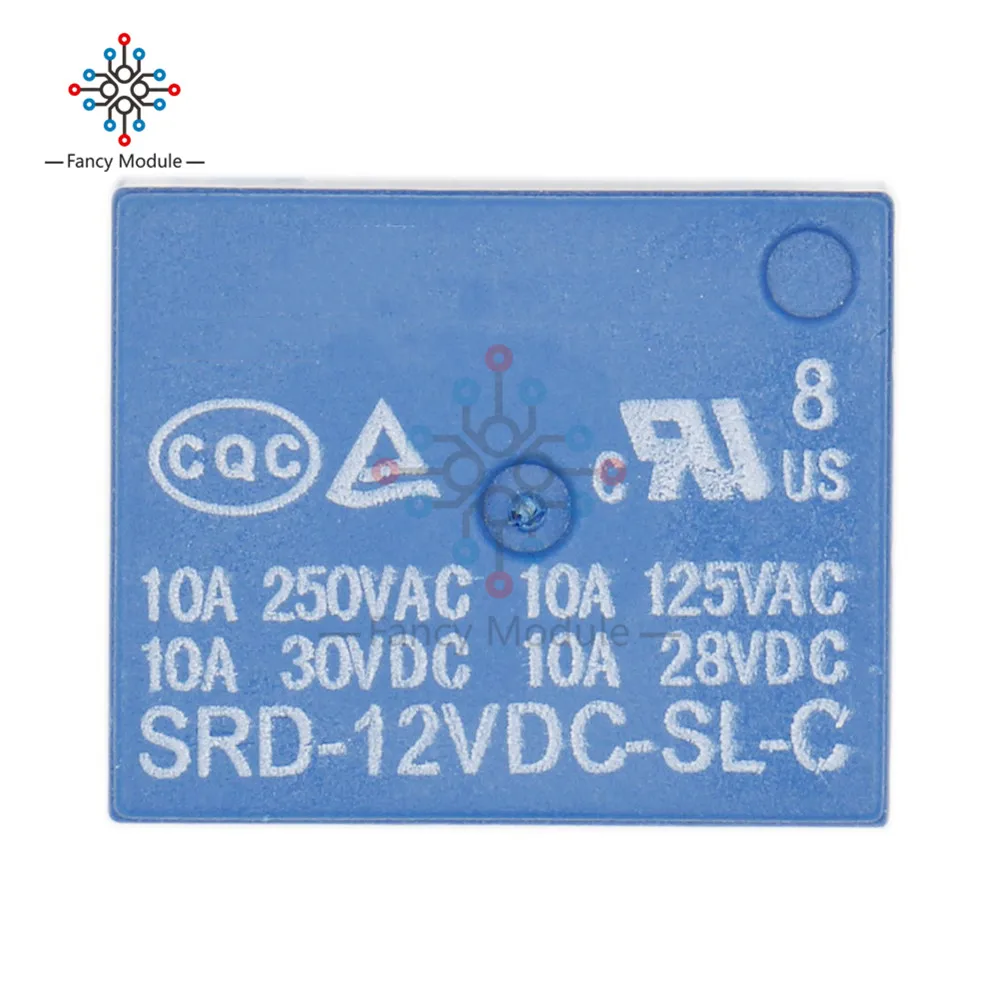 Релейный модуль постоянного тока 12 В лампа SRD12VDCSLC PCB 5 контактов для бытовой