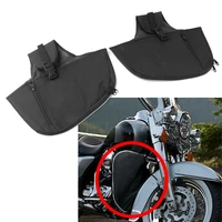 2pcs soft lowers chaps leg warmer cover bag for harley touring road king engine guard waterproof nylon