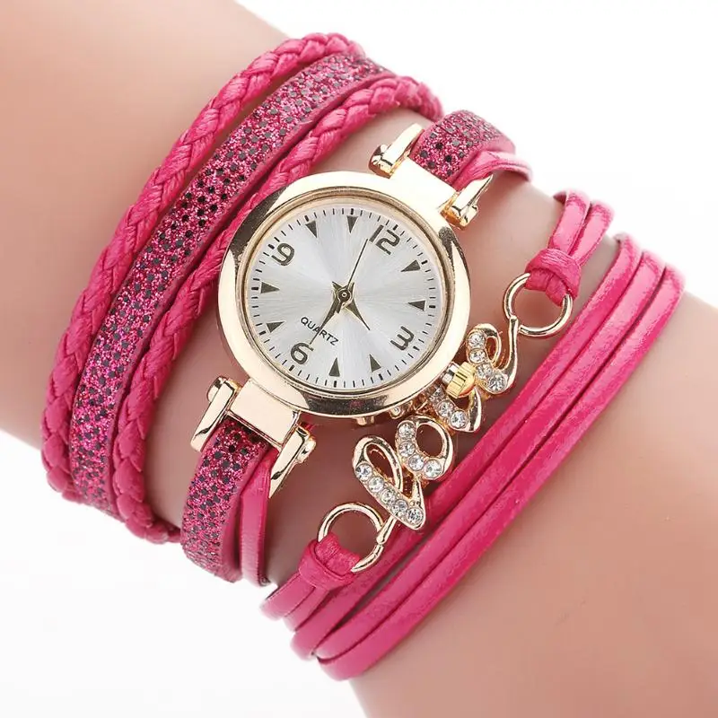 

Elegant Women Bracelet Watch Casual Multi-Layer Full Crystal Wristwatch Quartz Watches Rhinestone Hours Horas