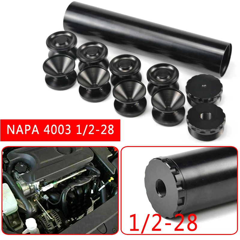 black Pcmos 11 шт. 5/8-24 топливные фильтры топливная ловушка сольвентный фильтр 1,75 дюймов OD для NAPA 4003 WIX 24003 6061-T6 части автомобильных фильтров - Цвет: black
