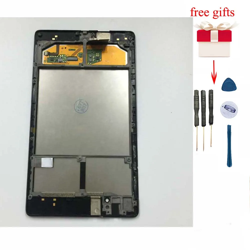 Жк дисплей + сенсорный экран дигитайзер в сборе рамка для ASUS Google Nexus 7 2nd ME570 ME571 Gen 2013