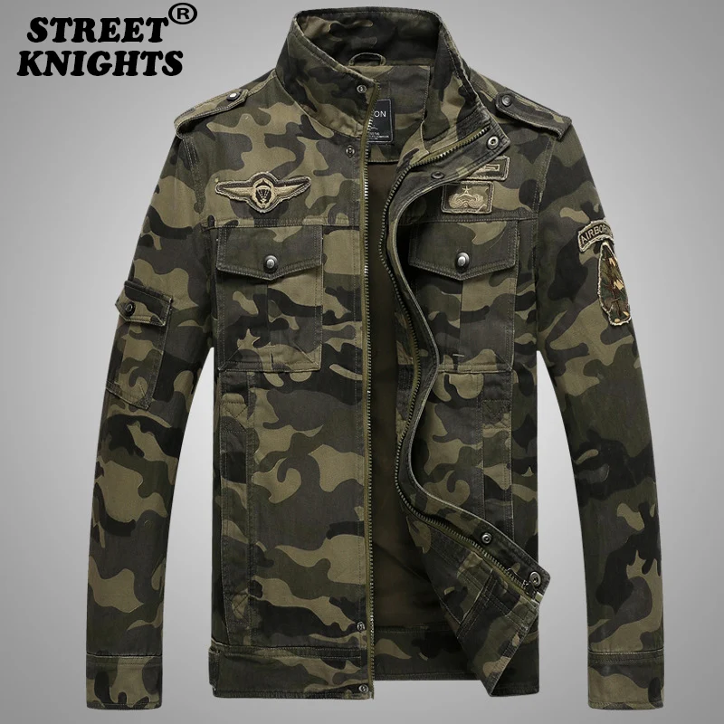 

2021 New Winter Men's Camouflage Jacket Men's 100% Cotton Coat Pilot Tactical Outdoor Jacket Windproof Warm Jacket Coat Men