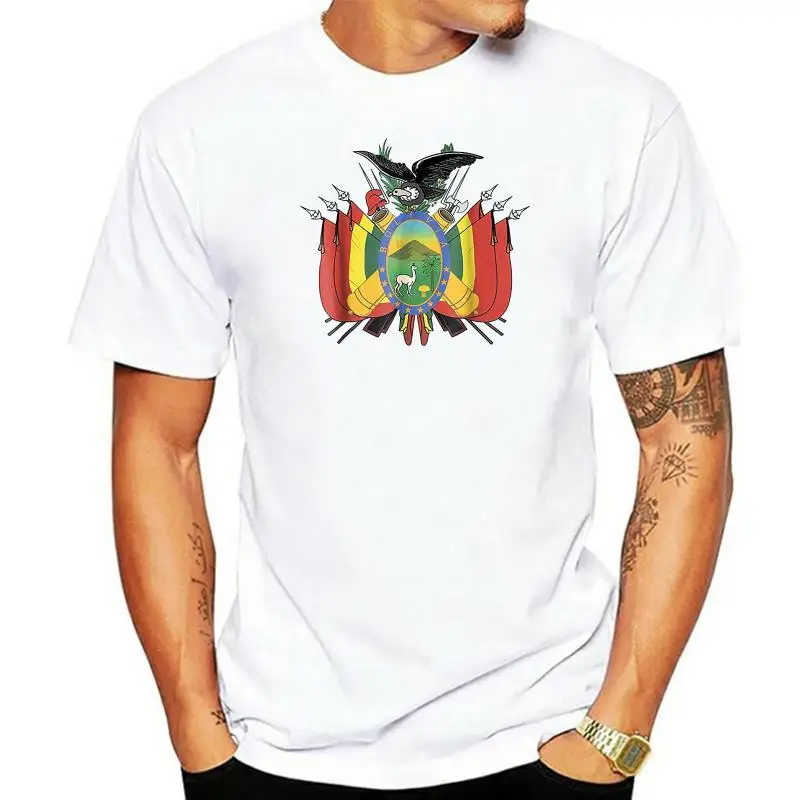 

Bolivia Coat of Arms T-Shirt Tee Tees T Shirt Tshirt Men'S New Arrival Summer Style T Shirts Short Sleeve Leisure Fashion