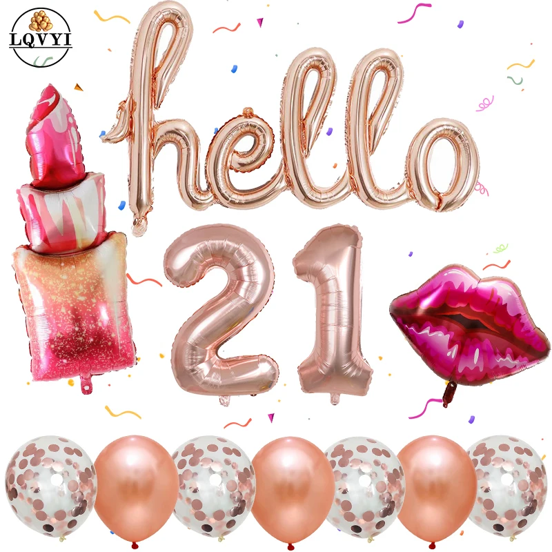 Воздушный шар для вечеринки в честь Дня Рождения дня невесты губная помада