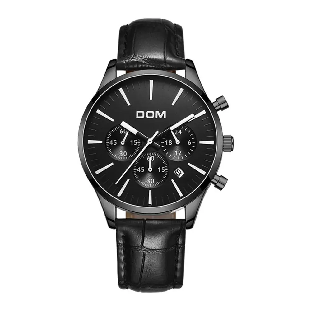 M-635BL-1M DOM, новинка, часы для мужчин, люксовый бренд, секундомер, мужские спортивные часы, высокое качество, сталь, кварцевые наручные часы, Relogio Masculino M-635BK-1M - Цвет: M-635BL-1M