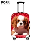 Чехлы для чемоданов FORUDESIGNS King Charles Spaniel с принтом, подходит для чемоданов 18-30 дюймов, водонепроницаемый чехол из спандекса