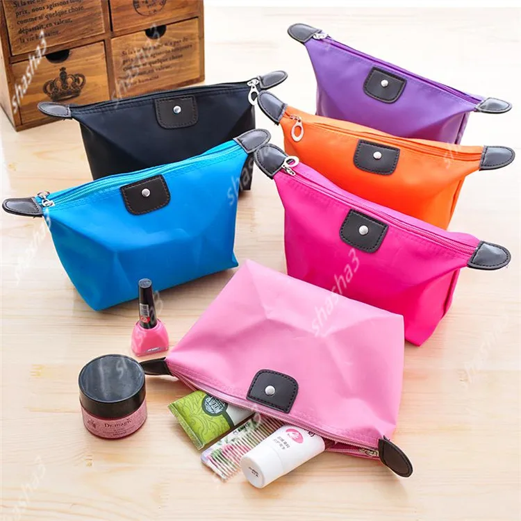 1 шт. однотонная косметичка в Корейском стиле женская сумка для макияжа туалетных