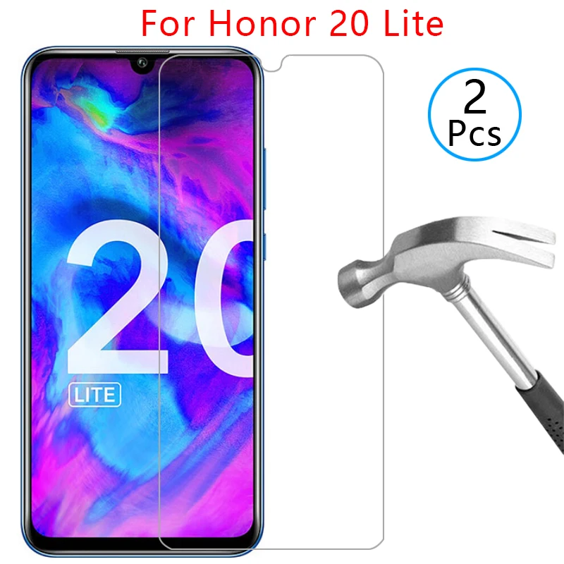 Защитное стекло на honor 20 lite протектор экрана закаленное для huawei honer легкая пленка
