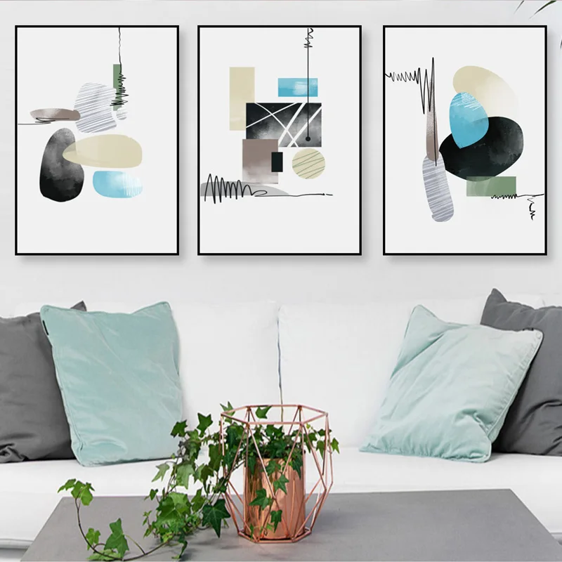 Картина Постер в скандинавском стиле Абстрактная Геометрия настенное искусство